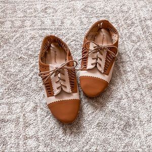 Dollhouse Vintage Oxford Lace Up Flats Size 6.5